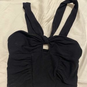 Urban Outfitters black cropped tank